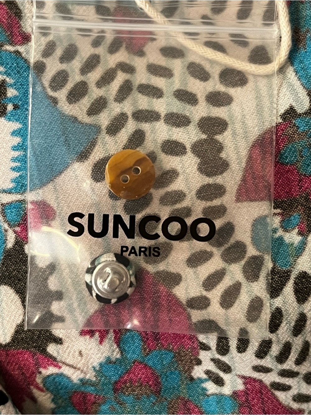 Suncoo Paris Lamour Floral Print Blouse Large T3 Abstract Boho - Picture 12 of 14